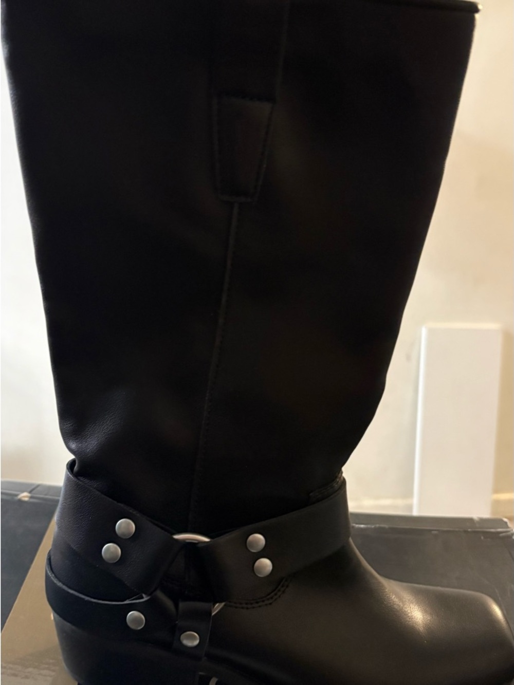 Dolce Vita Black Leather Moto Boots